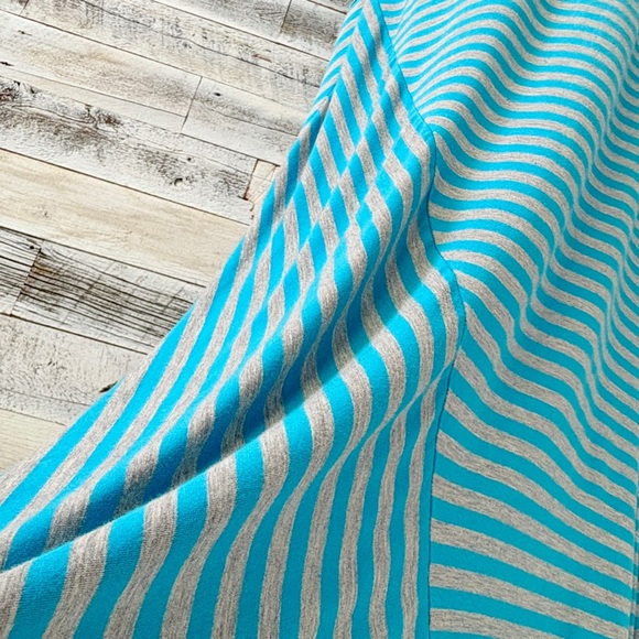 Calvin Klein Grey Blue Striped Tank Maxi Dress Size 12 Sleeveless A-Line Beach - Picture 12 of 16